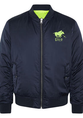 Blouson im Wende-Design mit Logo-Print