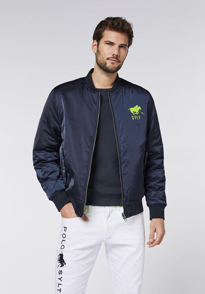 Blouson im Wende-Design mit Logo-Print