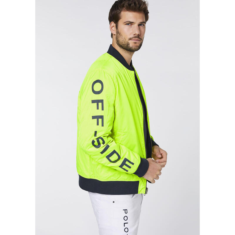 Blouson im Wende-Design mit Logo-Print