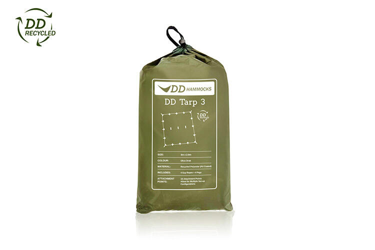 DD Hammocks DD Recycled Tarp/ Abdeckplane 3 Olive Drab 5/6
