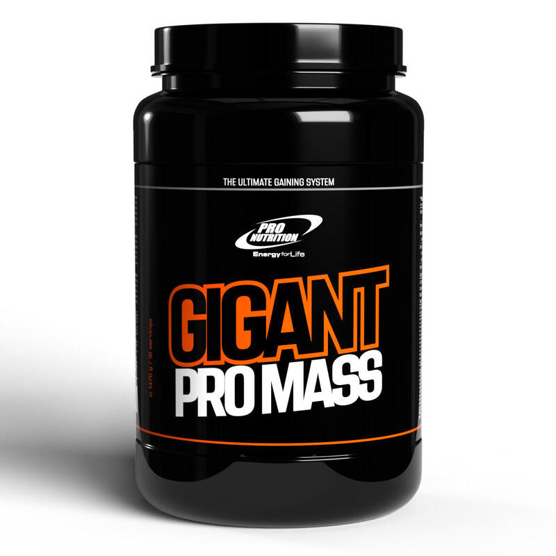 Gainer pentru cresterea masei musculare, Gigant Pro Mass Capsuni 1470g