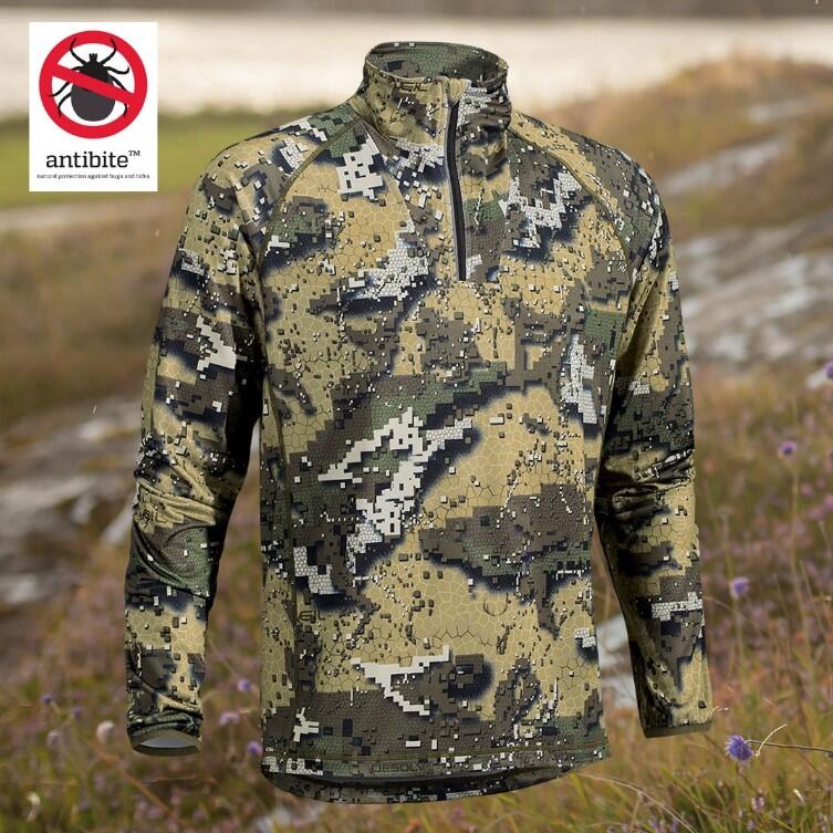 Camisa de caça masculina Swedteam Ridge Antibite de manga comprida