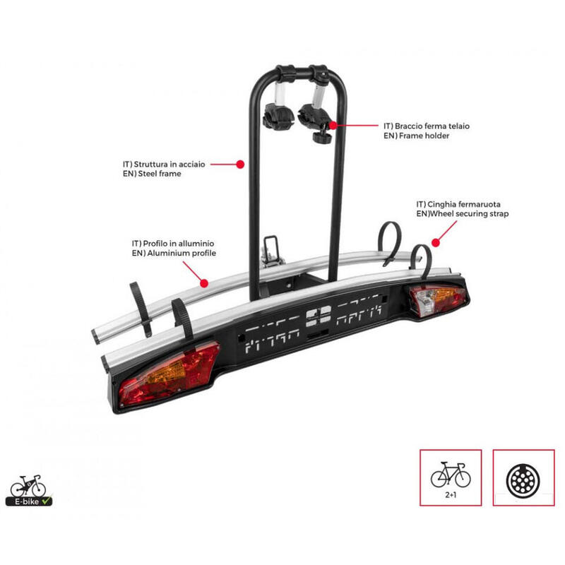 Suport biciclete Menabo Merak Eco pentru 2 biciclete