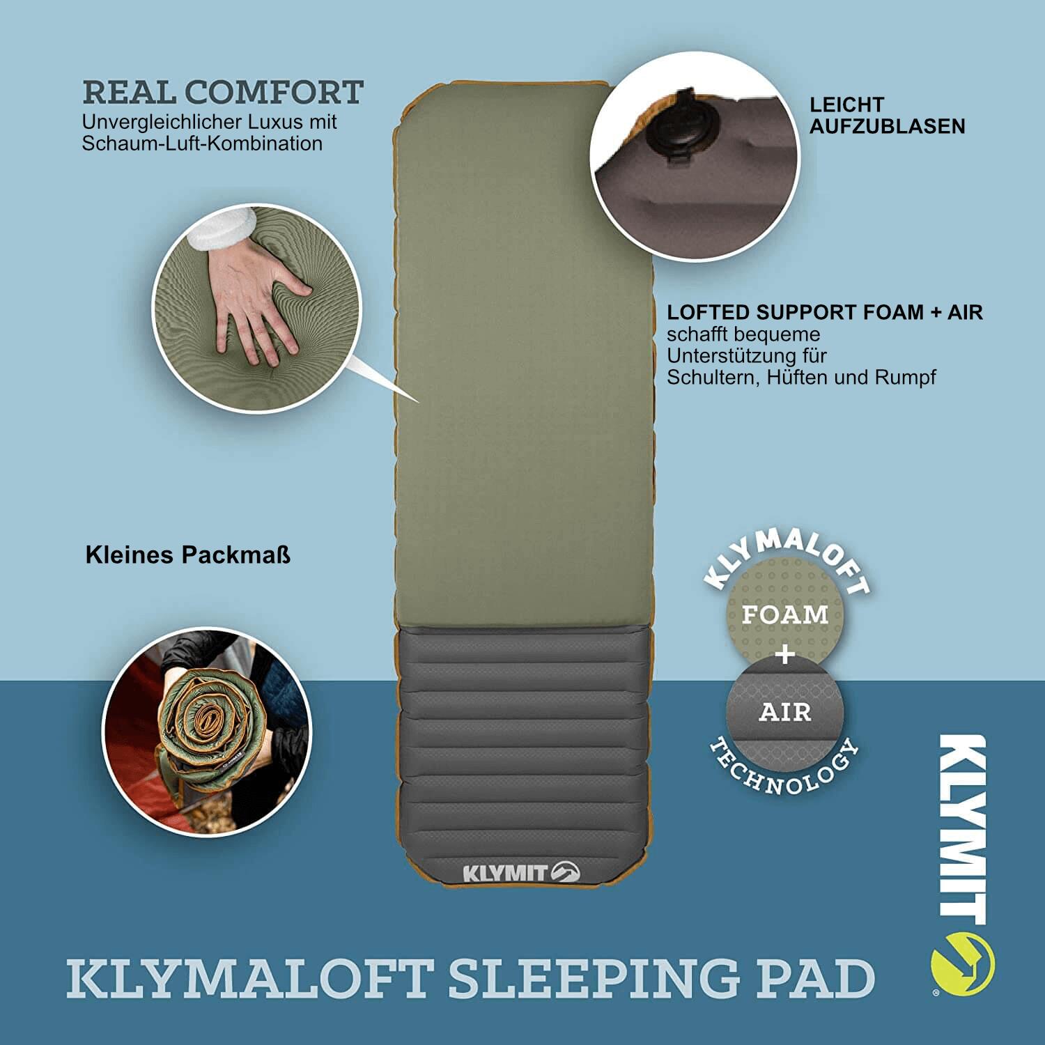 Opblaasbaar matras Klymit Klymaloft Regular 3/5