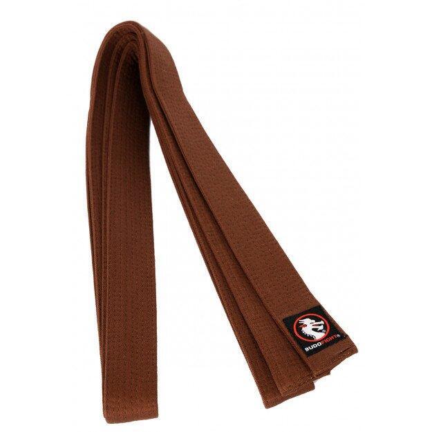 Ceinture piquée de judo marron