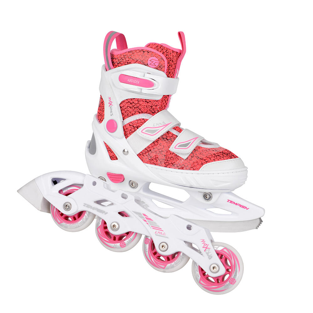 Patins infantis Tempish Enbo Duo Cor-de-Rosa