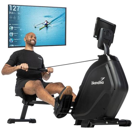 Vogatore - Munin - Fitness - pieghevole - resistenza magnetica - l'App Kinomap