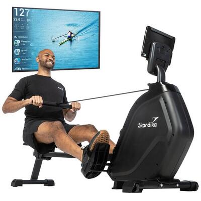 Vogatore - Munin - Fitness - pieghevole - resistenza magnetica - l'App Kinomap