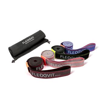 Bandes de résistance Flexvit Set Resist 4 niveaux tissu coloré