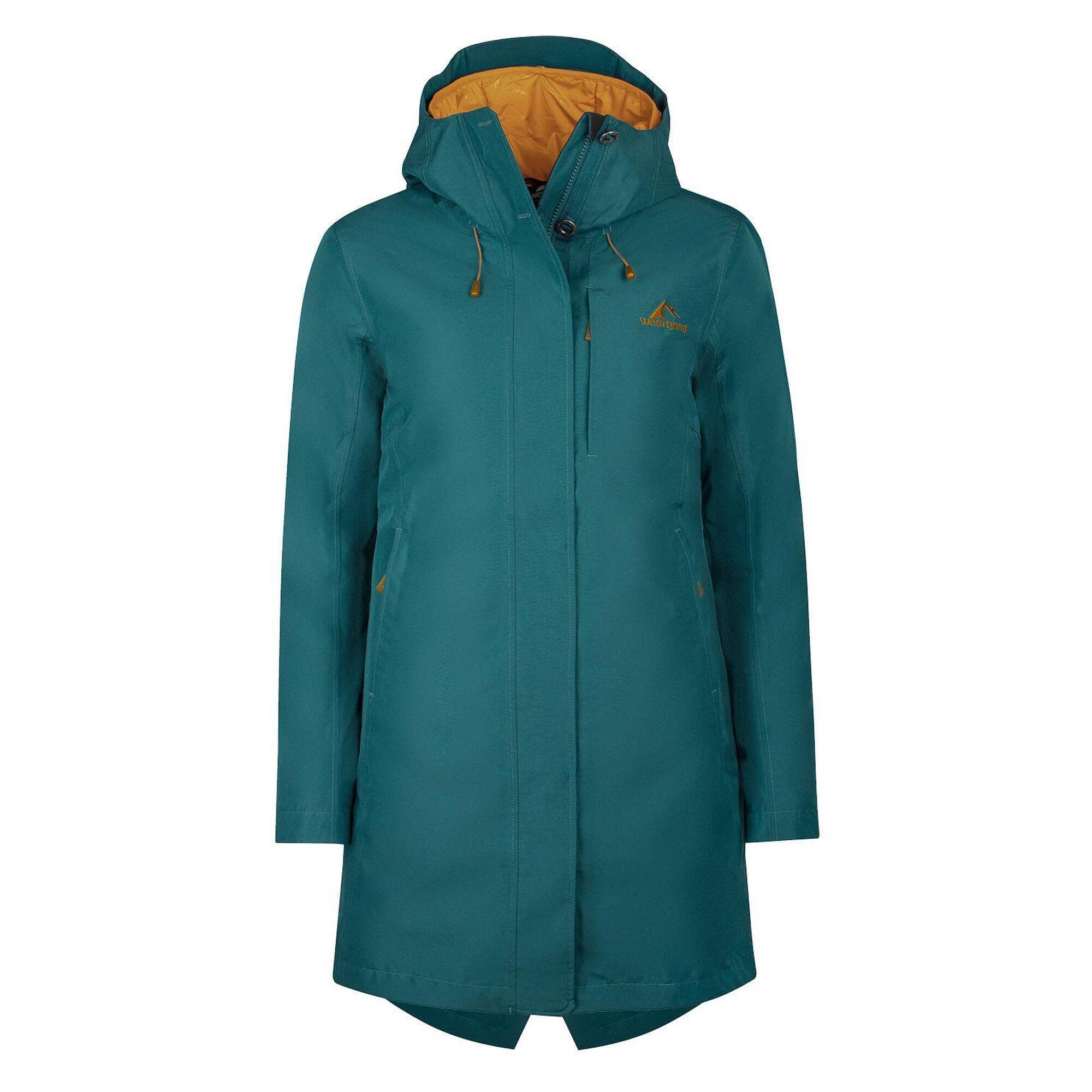 Skogafoss women's 3in1 coat petrol blue