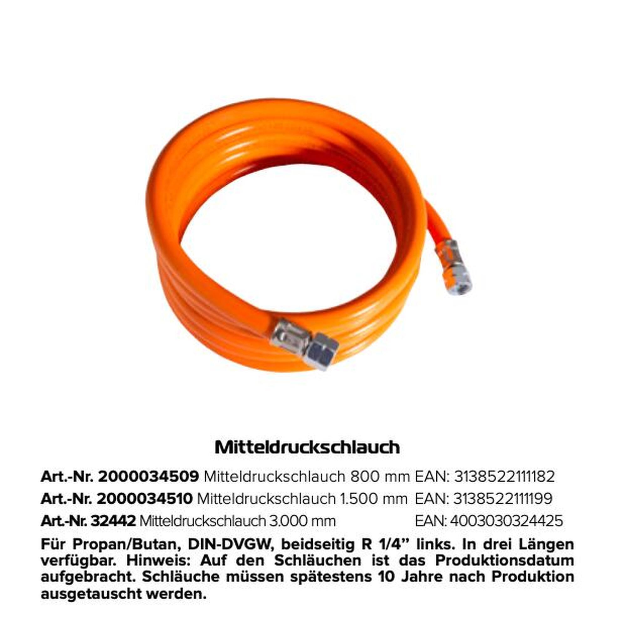 Campingaz - Tuyau Moyenne Pression 1500 Mm - Réchaud - Orange - Taille Unique - Decathlon