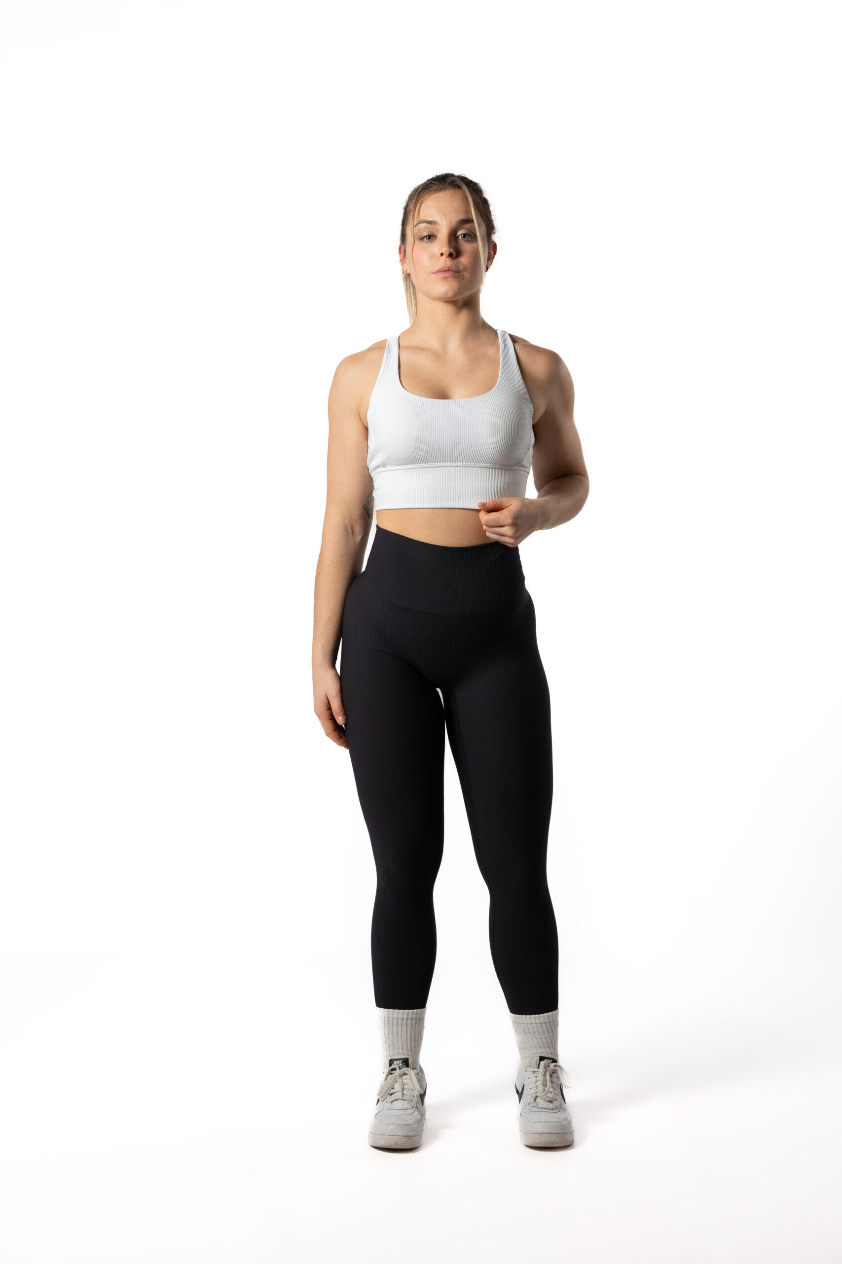 Soutien Desportivo Com Nervuras v2 Fitness Branco 5/5