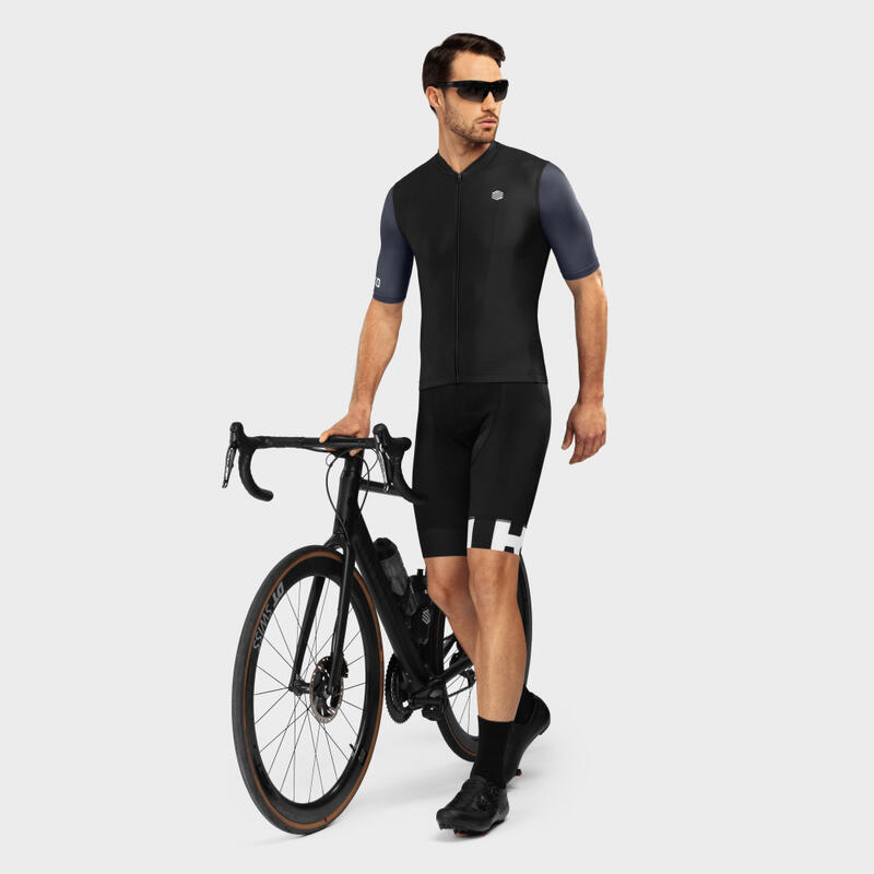Camisola manga curta Ciclismo Homem M2 Bregenz SIROKO Preto