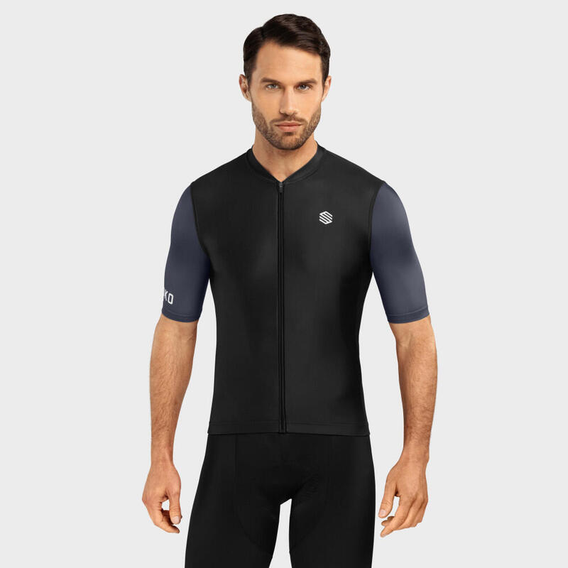 Kurzärmeliges Trikot Radsport SIROKO M2 Bregenz Schwarz Herren