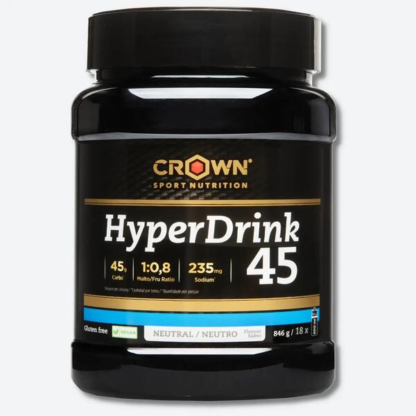 CROWN SPORT NUTRITION Bebida alta en carbohidratos Línea Hyper HyperDrink 45 Neutro