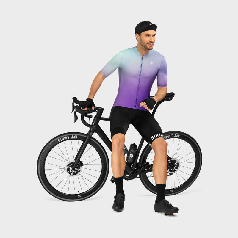 Kurzärmeliges Trikot Radsport SIROKO M2 Planet Violett Herren