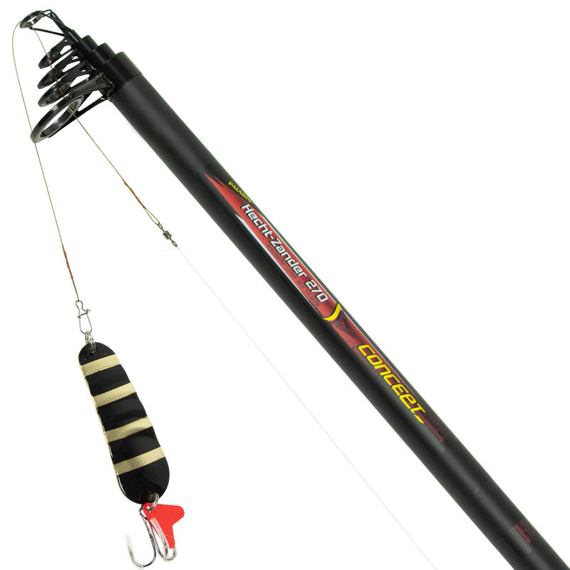Set undiță de pescuit | Combo undiță și mulinetă | Pike și Zander | 270 cm