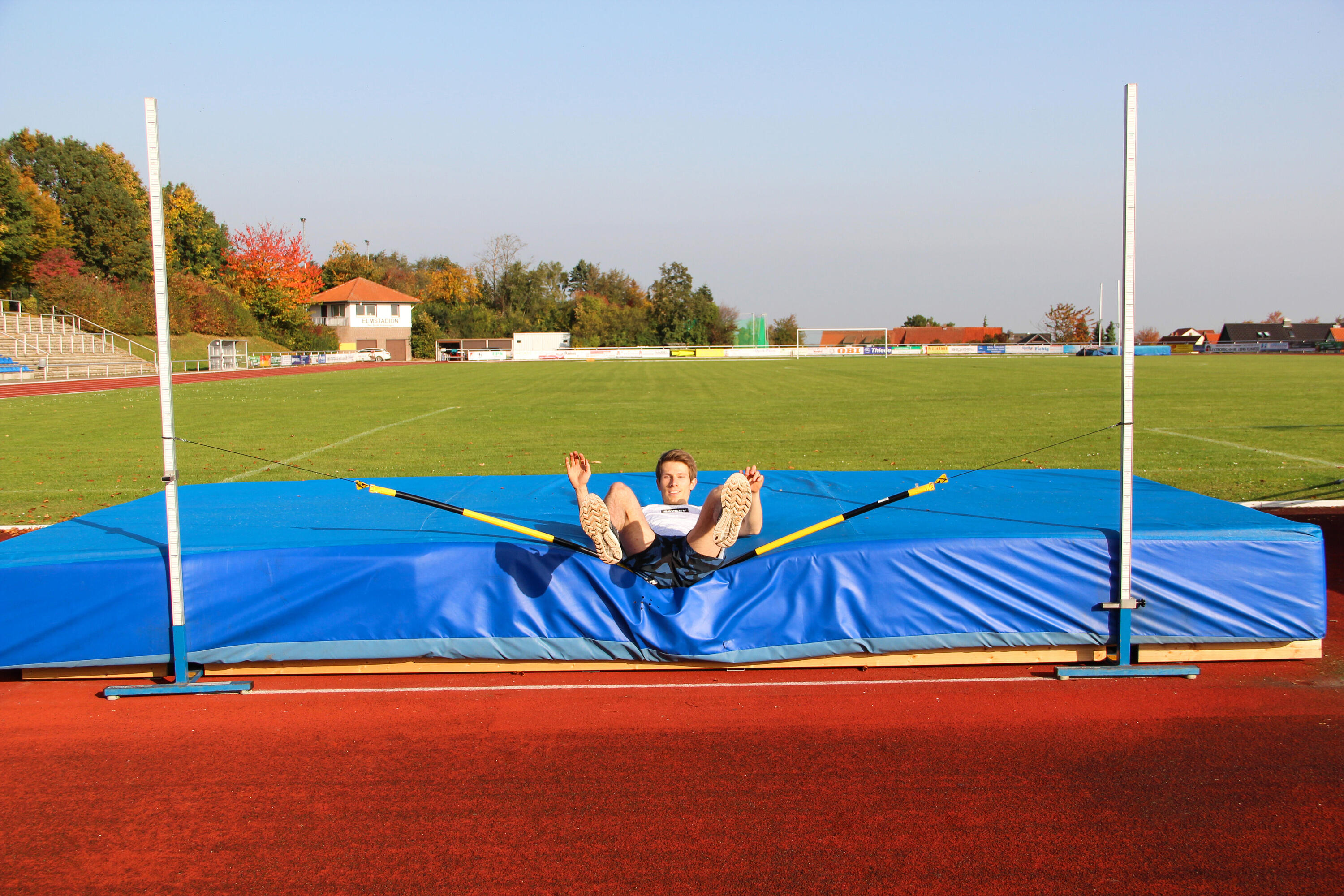 Hochsprunglatte Outdoor Leichtathletik Unisex Schwarz-Gelb 5/5
