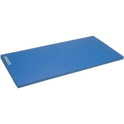 SportThieme Turnmatte Spezial, 200x125x6 cm, Polygrip Blau, Mit
