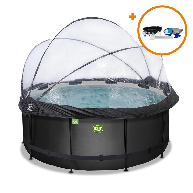 Piscine ø360x122cm avec kit d'accessoires