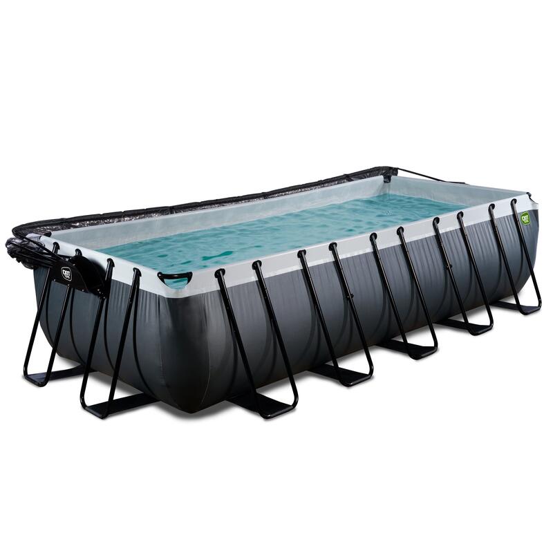 Piscine couverte 540x250x122cm avec pompe filtrante à sable et &agra