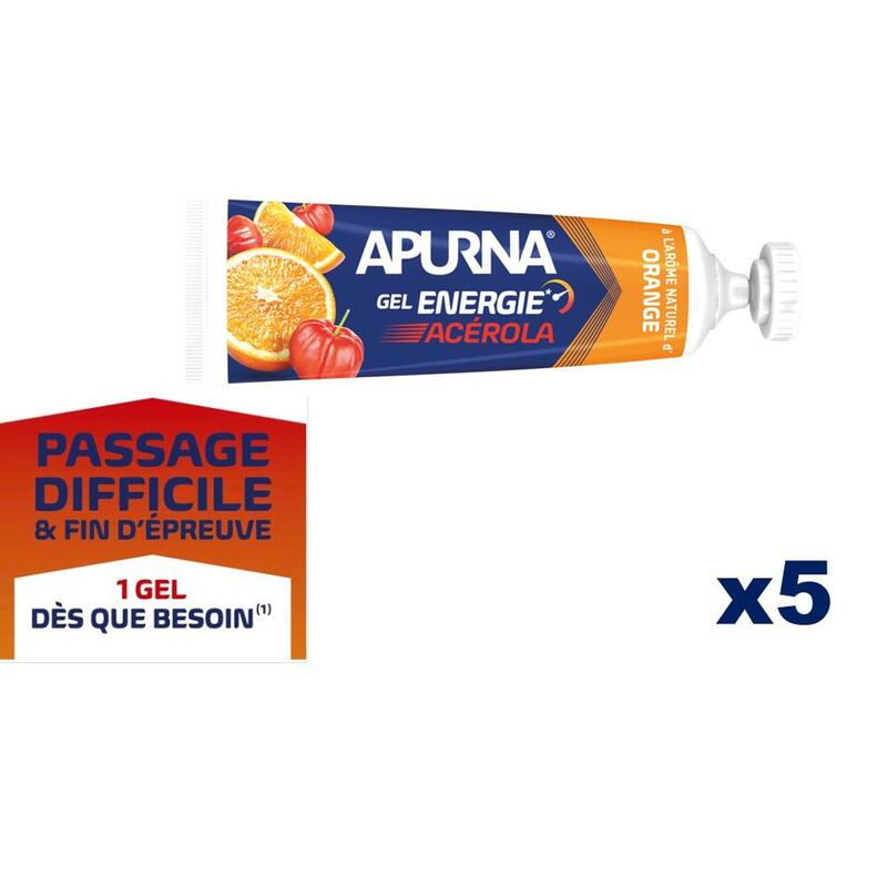 Gel Energie Acérola Orange Passage Difficile - 5x35g