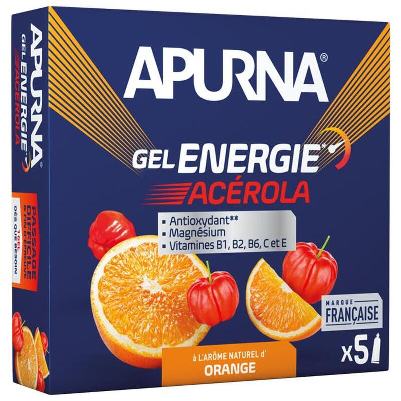 Gel Energie Acérola Orange Passage Difficile - 5x35g
