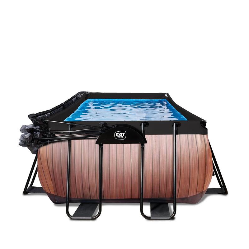 Pool 540x250x100cm mit Abdeckung und Sandfilter- und Wärmepumpe
