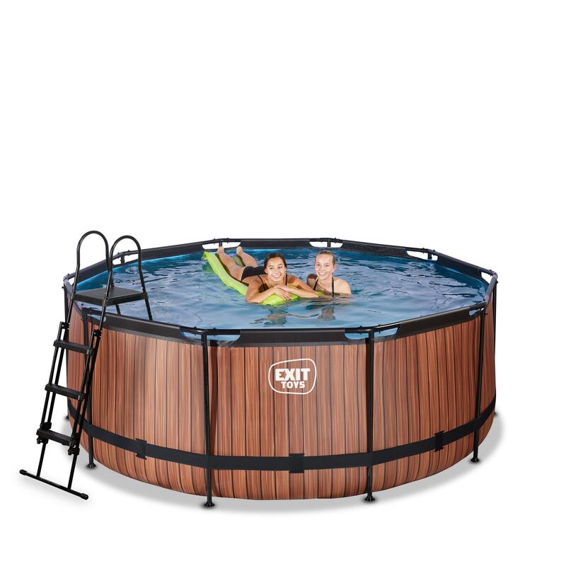 Piscine ø360x122cm avec pompe filtrante à sable