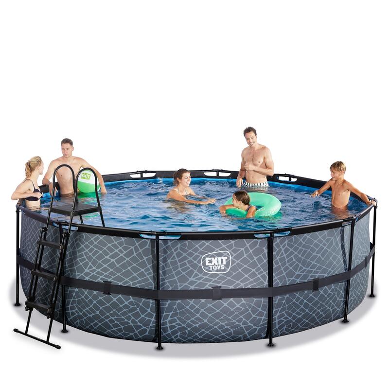 Piscine ø450x122cm avec pompe filtrante à sable