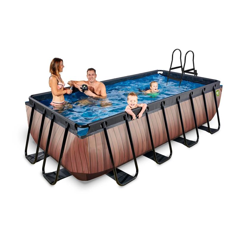 Piscine Wood 400x200cm avec pompe filtrante