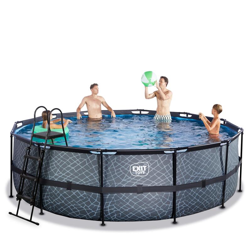 Piscine ø450x122cm avec pompe filtrante à sable