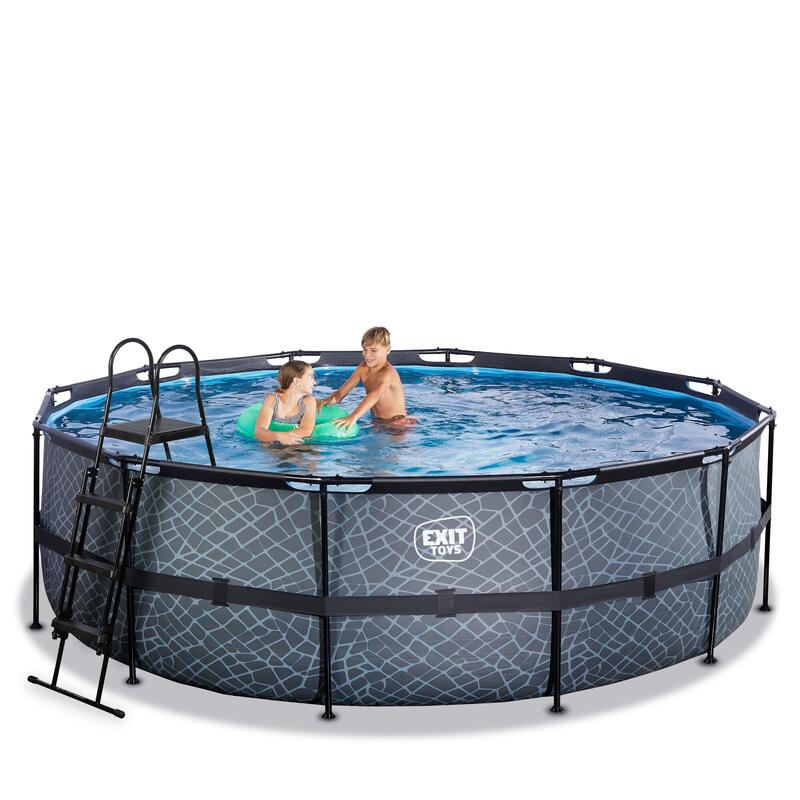 Piscine ø450x122cm avec pompe filtrante à sable