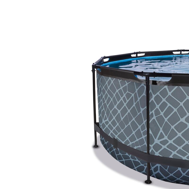 Piscine ø360x122cm avec pompe filtrante à sable