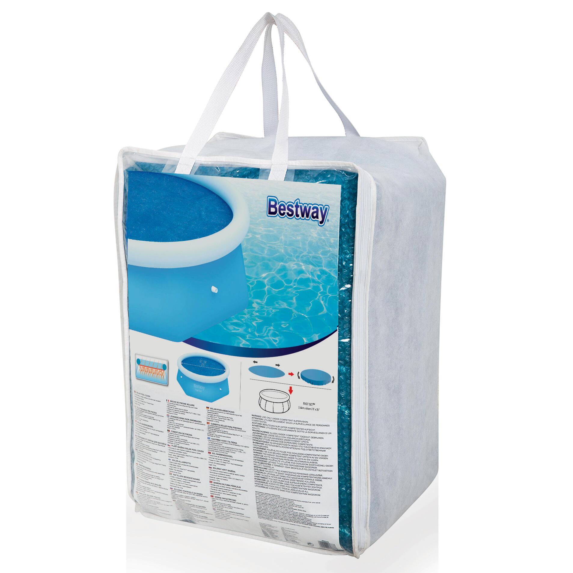 Cobertura Solar para Piscina Flowclear™ de 2,44 m 3/6