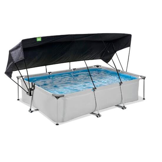 Piscine 300x200x65cm avec voile d'ombrage et pompe filtrante