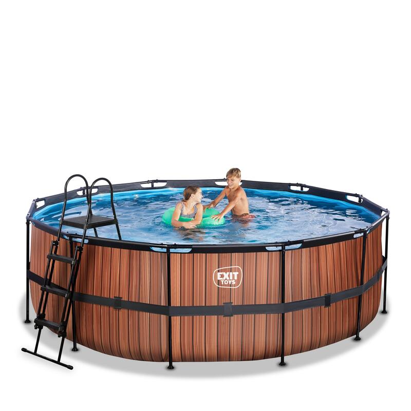 Piscine ø427x122cm avec pompe filtrante