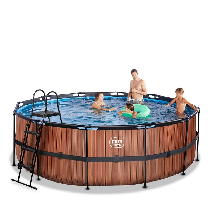 Piscine ø427x122cm avec pompe filtrante