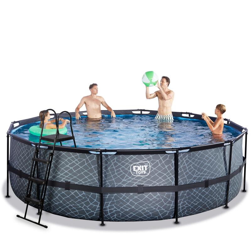 Piscine ø488x122cm avec pompe filtrante à sable