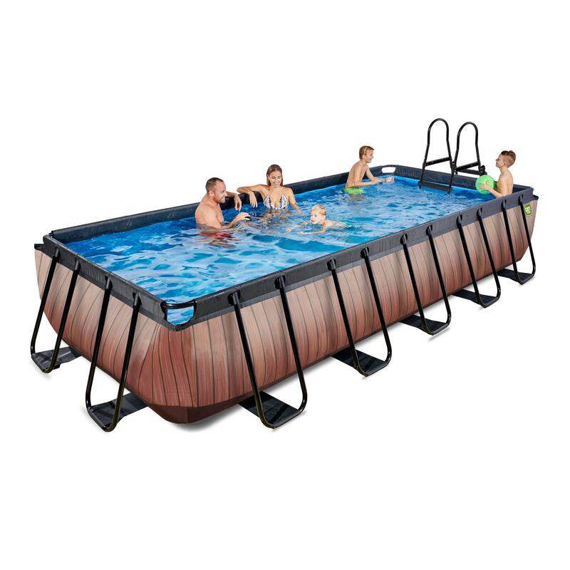 Piscine Wood 540x250cm avec pompe filtrante à sable