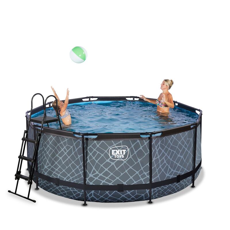 Piscine ø360x122cm avec pompe filtrante à sable