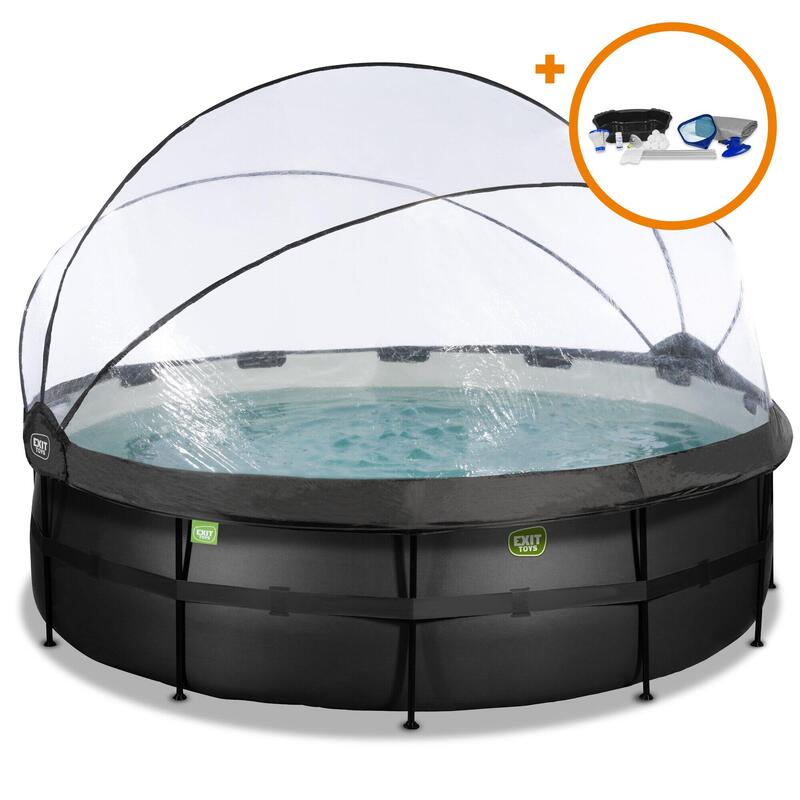 Piscine ø450x122cm avec kit d'accessoires