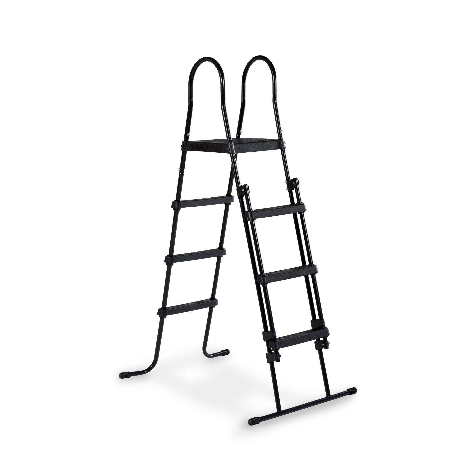 EXIT zwembadtrap voor framehoogte van 108-122cm - zwart 1/7