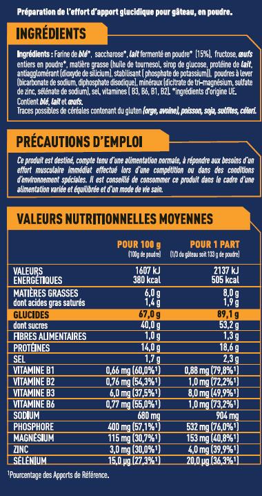 Gâteau Energie Moelleux Nature - 400g 2/4