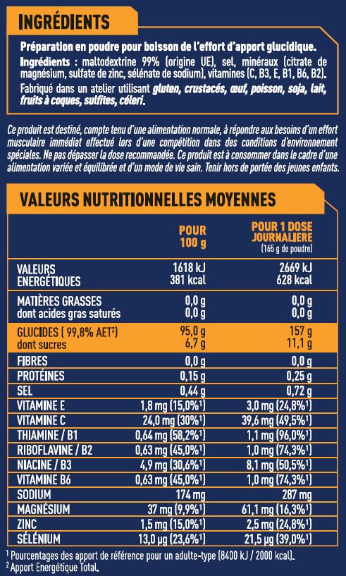 Complément alimentaire gôut neutre Apurna Maltodextrine 2/4