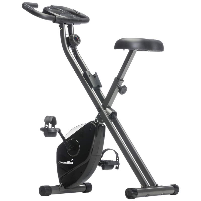 Bicicleta estática - Foldaway X-1000 - fitness - plegable, 8 niveles resistencia