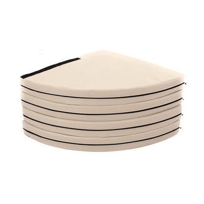 Materasso rotondo per pole dance diametro 150 cm spess. 10 cm nero