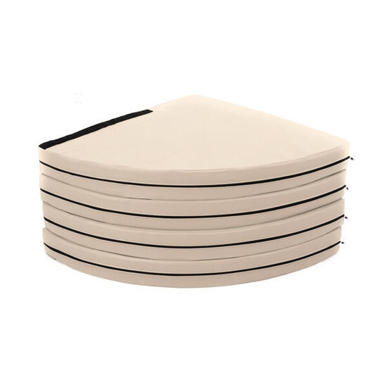 Materasso rotondo per pole dance diametro 150 cm spess. 10 cm nero