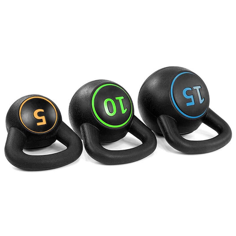 Set gantere Kettlebell, 3 piese