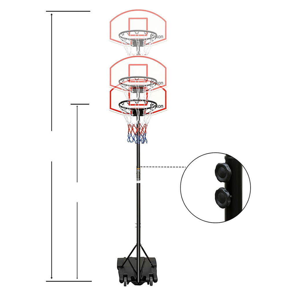 Mobilní basketbalový koš s nastavitelnou výškou 6/7